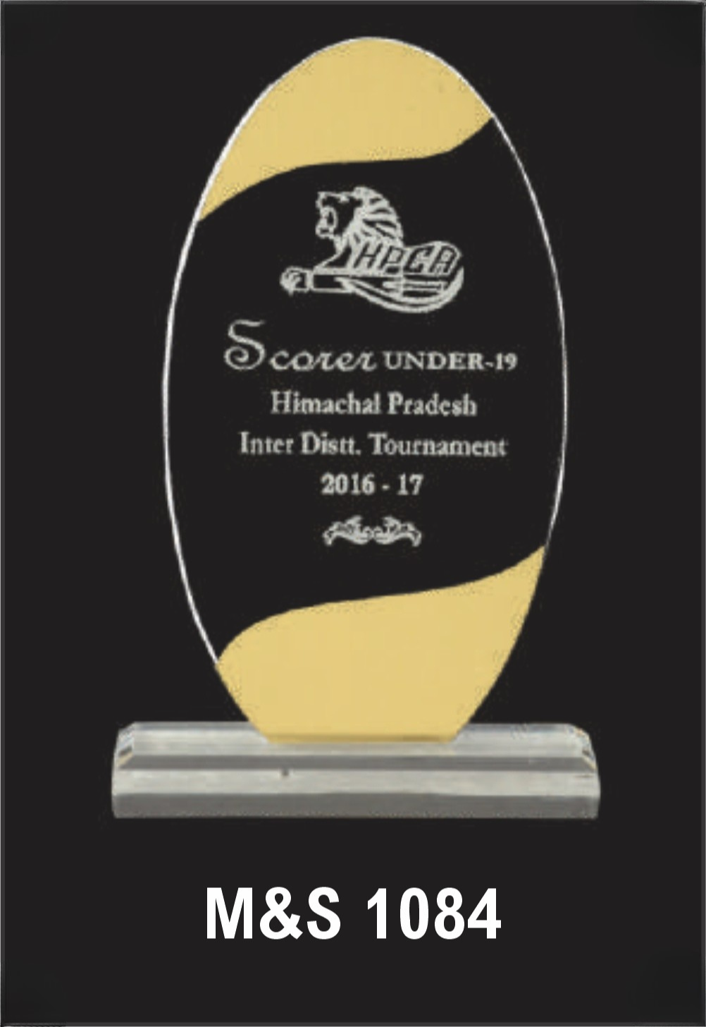 Laser Etched Acrylic Modal Number M&S 1084